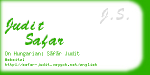 judit safar business card