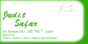 judit safar business card